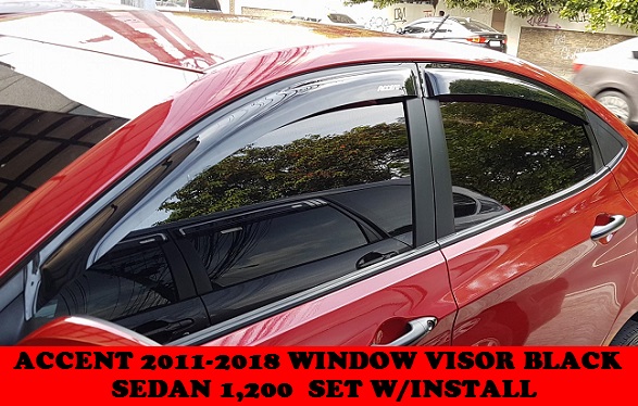 ACCENT 2011-2018 WINDOW VISOR 